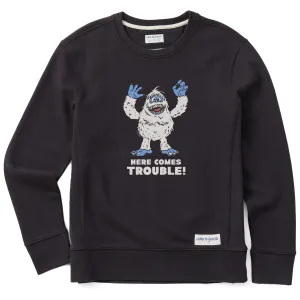Women's Bumble Here Comes Trouble Simply True Crew product fuzzy coziness Active Comfort