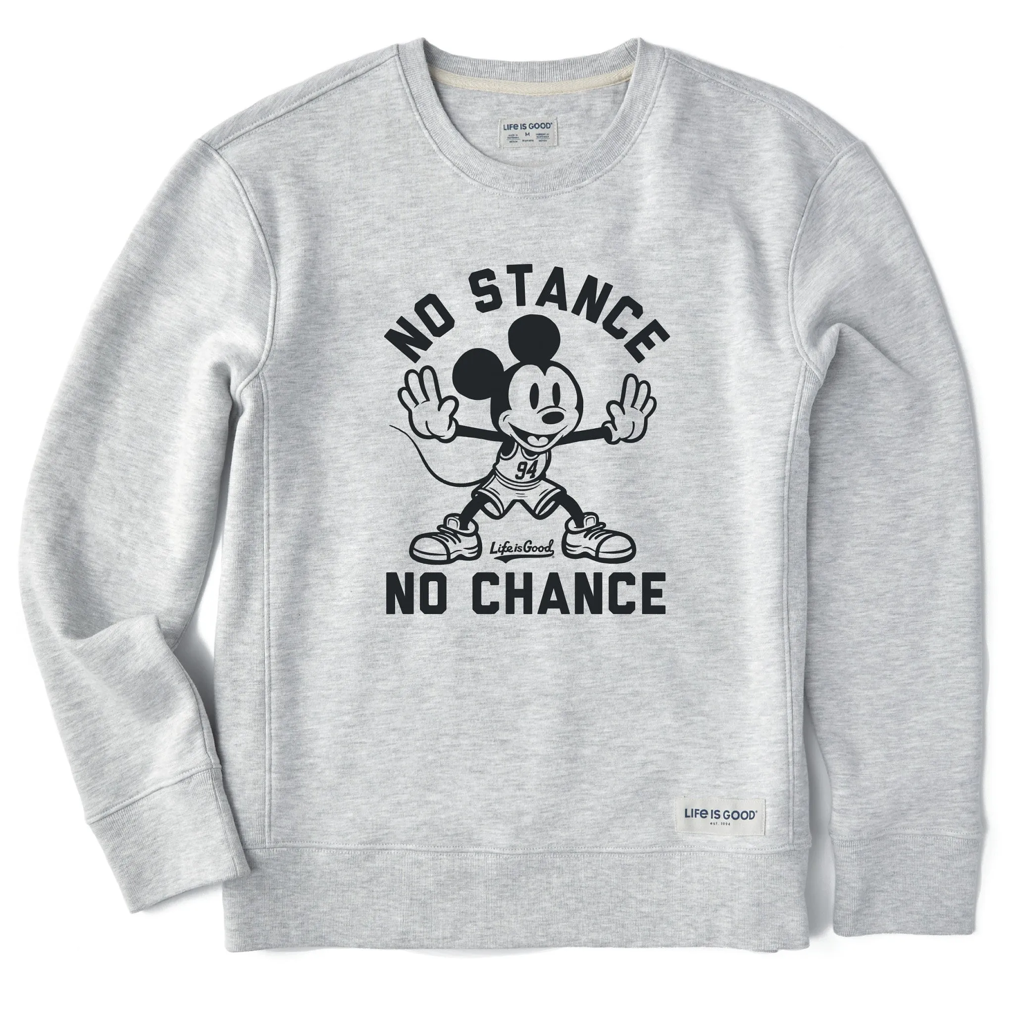 Women's No Stance No Chance Simply True Fleece Crew Travel Essential