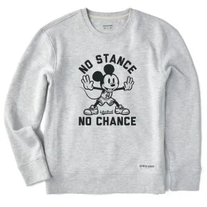 Women's No Stance No Chance Simply True Fleece Crew Travel Essential