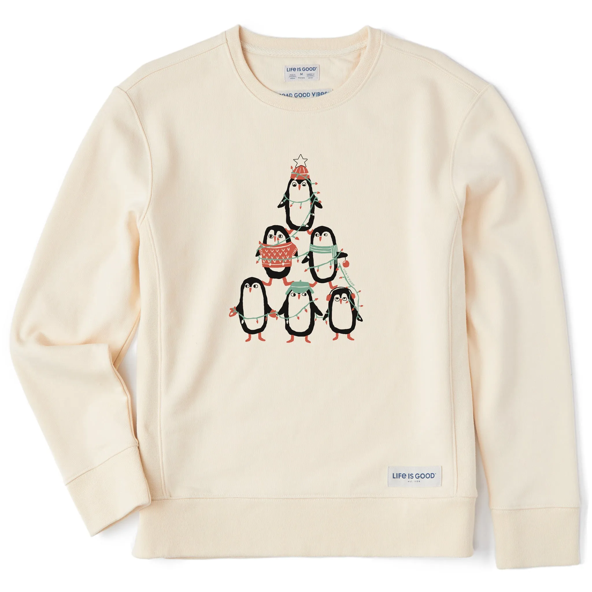 Women's Penguin Tree Simply True Crew Plus Size V neck