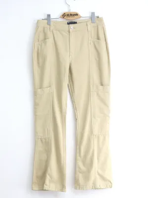 Women's Plain Solid Jeans,Beige Style Simplicity Outfit Routine