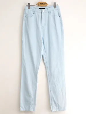 Women's Plain Solid Jeans,Light Blue Morning Stroll Music Event Office Wear Stylish Casual Evening Stroll