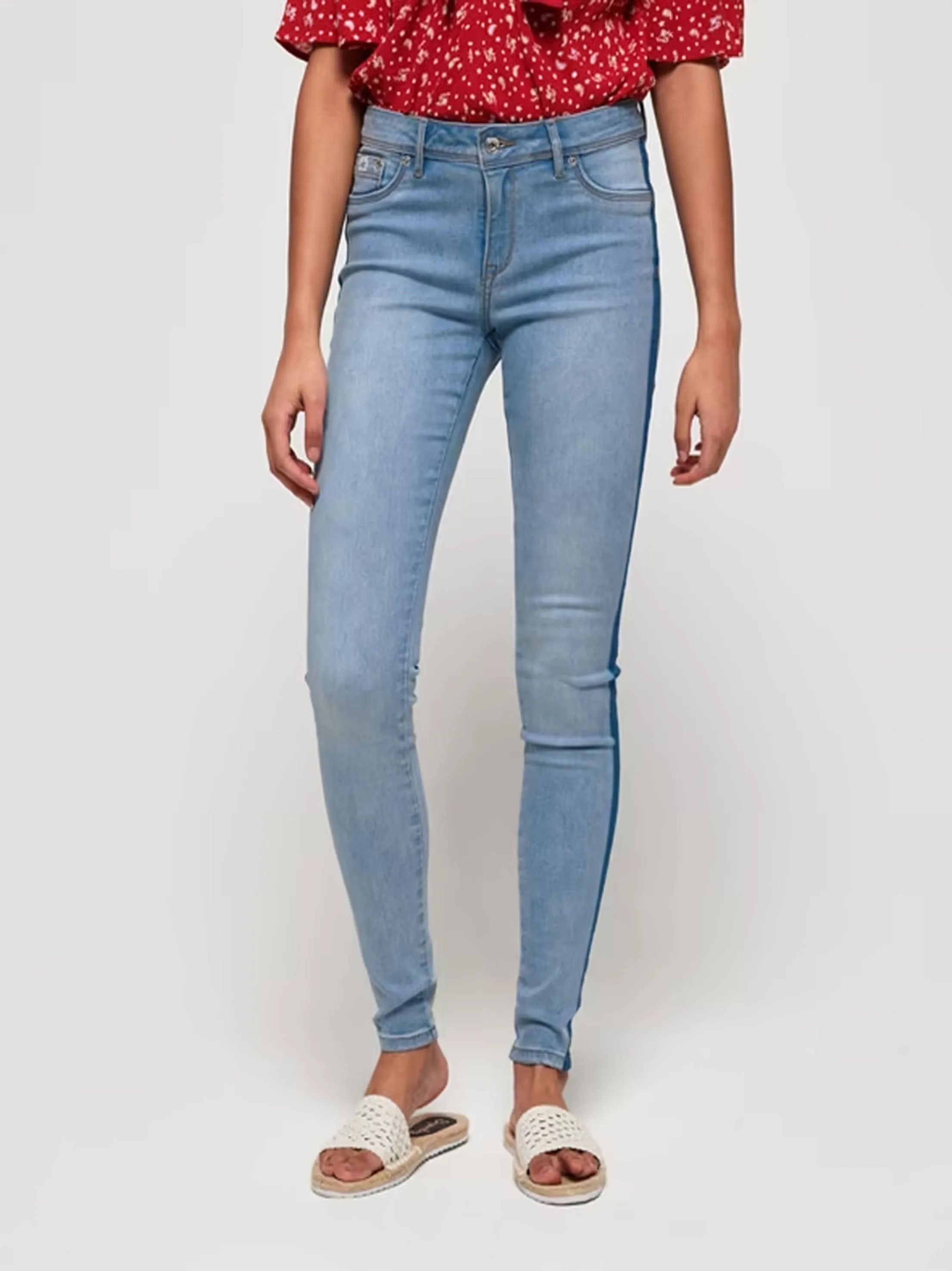 Women's Washed Jeans Pant,Light Blue Cool Texture Holiday Vibes Athlete Fit