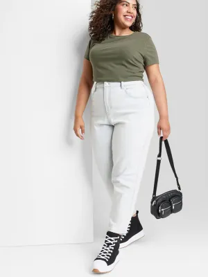 Evening Stroll Weekend Getaway Smooth Comfort Women's Washed Jeans,Light Blue