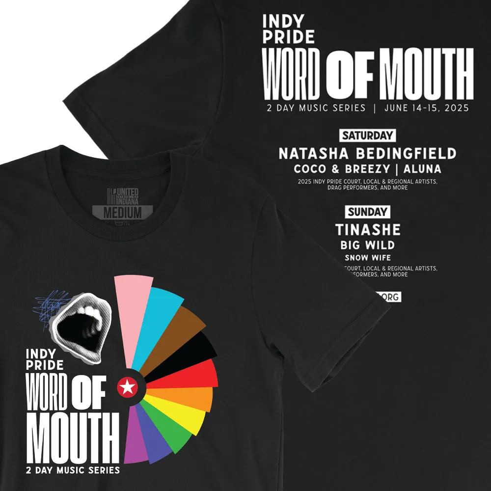 Word of Mouth 2025 Tee Adjustable Hem Casual Fashion