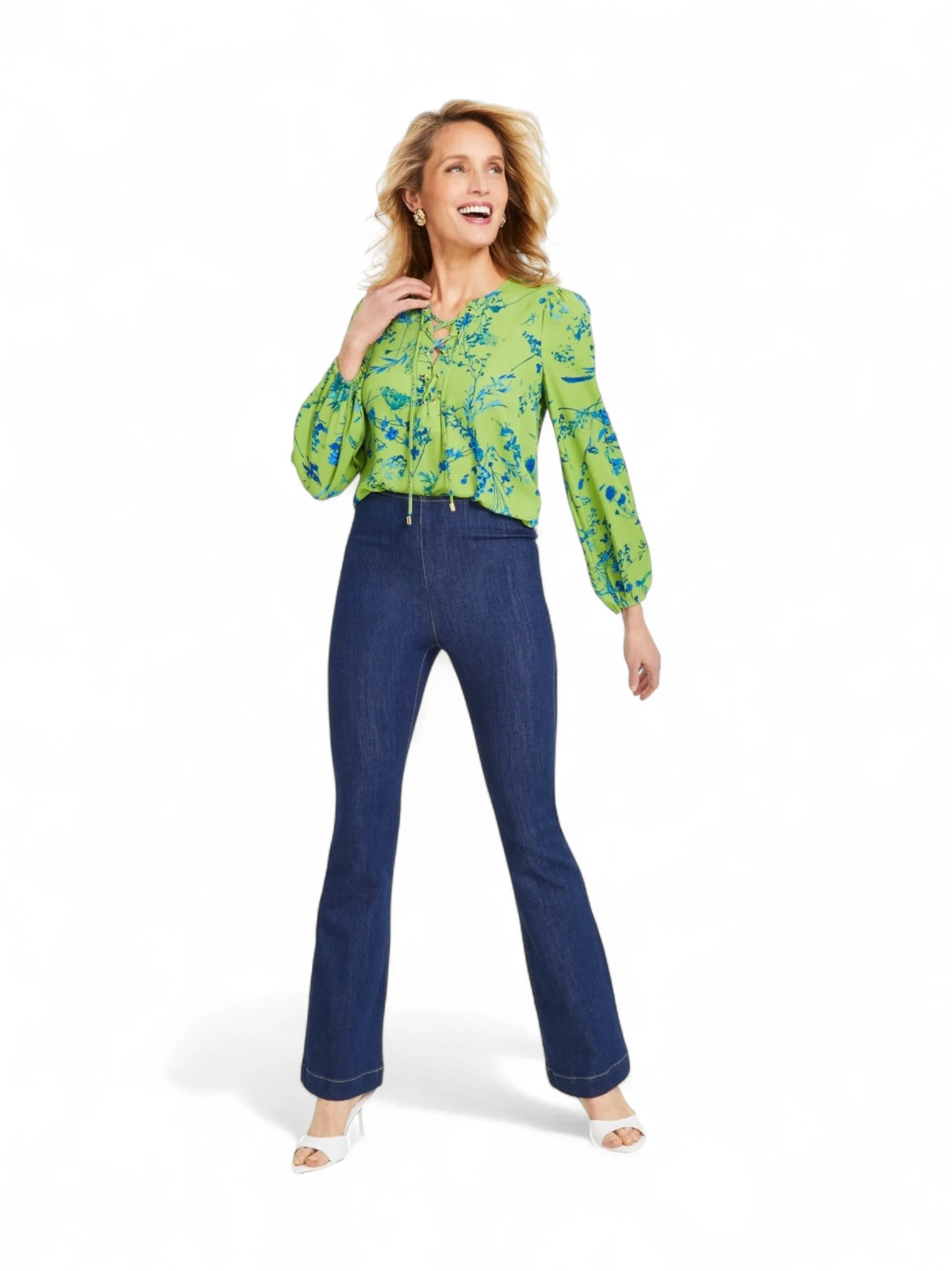 Women's Plain Jeans,Navy Loose Smooth Shopping Day