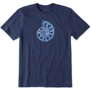 Men's Life is Good Seashell Short Sleeve Tee Quality Layer