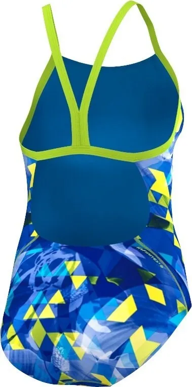 Casual Dressing Vintage Lover Smooth Bold Xtreme Thin Strap Shock Blue/ Solar Yellow