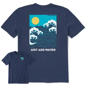 Summer Essential Men's Just add Water Sun & Waves Short Sleeve Tee